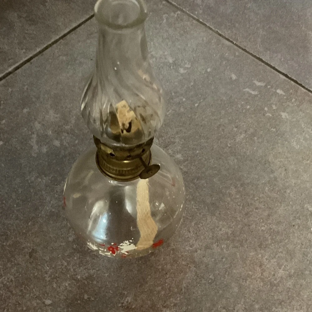 Elegant Glass Lantern with Gold Detailing